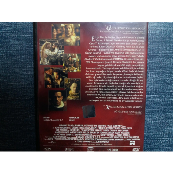 AŞIK SHAKESPEARE DVD FİLM