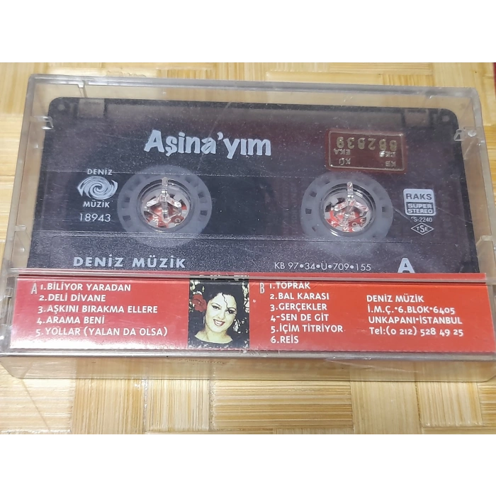 AŞİNAYIM  MÜZİK KASET