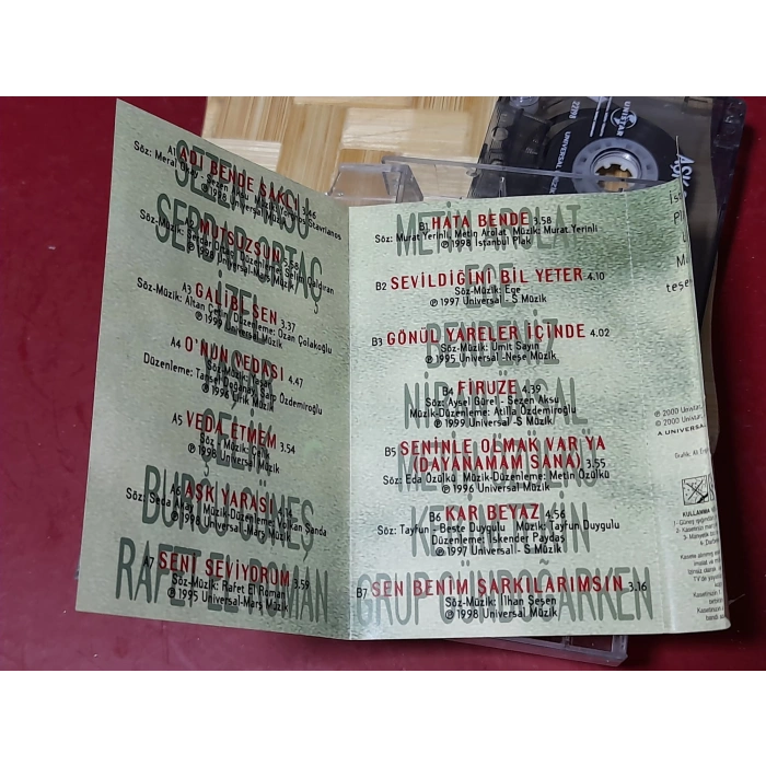 AŞK ŞARKILARI MÜZİK KASET