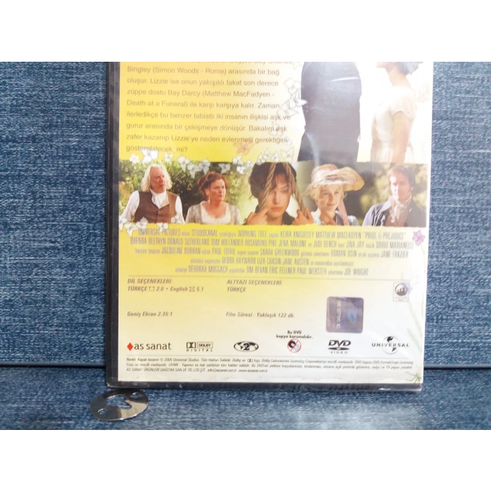 AŞK VE GURUR DVD FİLM SIFIR