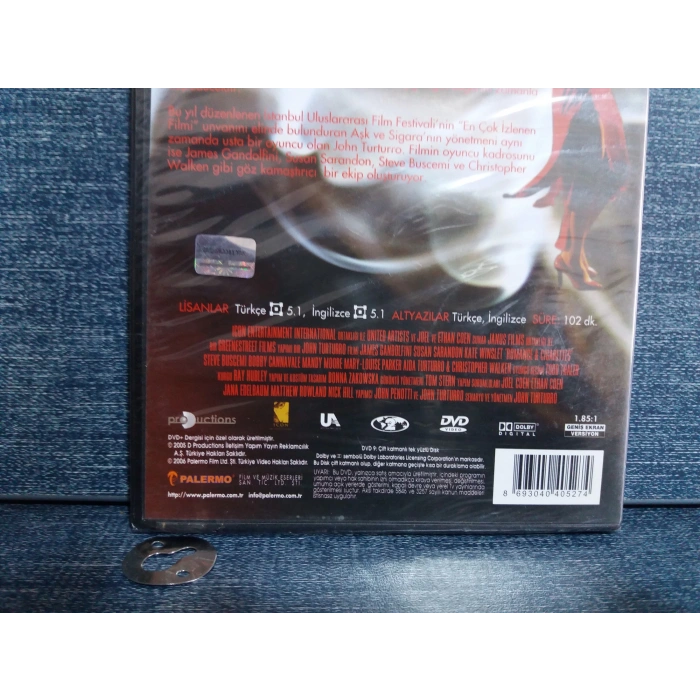 AŞK VE SİGARA DVD FİLM (SIFIR)