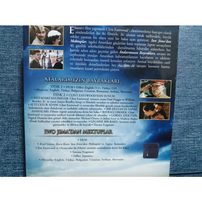 ATALARIMIZIN BAYRAKLARI IWO JIMA DAN MEKTUPLAR 2 DVD BOX FİLM