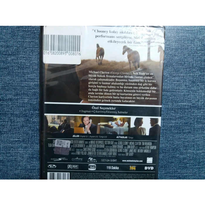 AVUKAT MICHAEL CLAYTON DVD FİLM ( SIFIR )