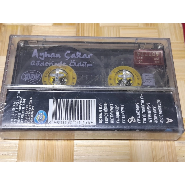 AYHAN ÇAKAR GÖZLERİNDE ÖLDÜM MÜZİK KASET