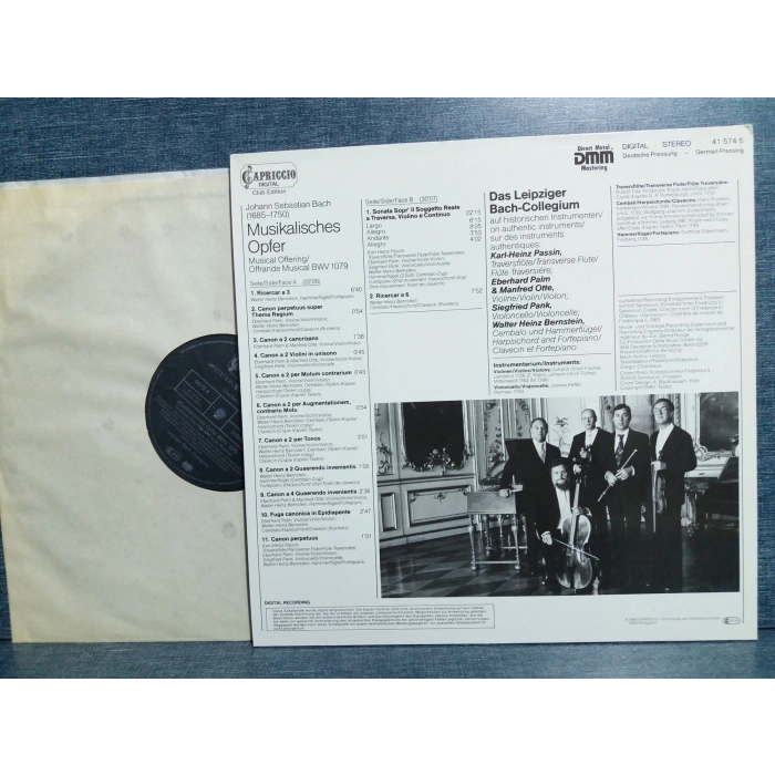 BACH A MUSICAL OFFERING BWV 1079 CELLEGIUM