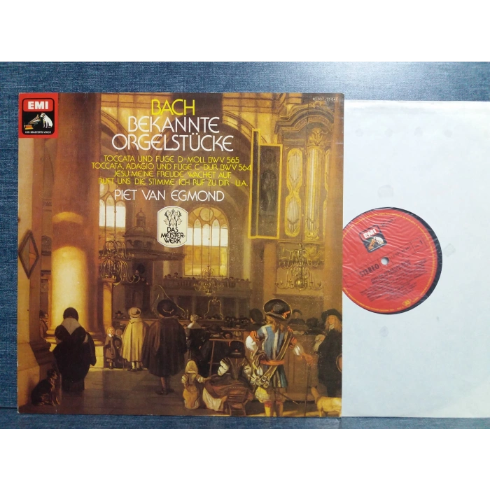 BACH BEKANNTE ORGEL PIET VAN EGMOND MUSIC LP