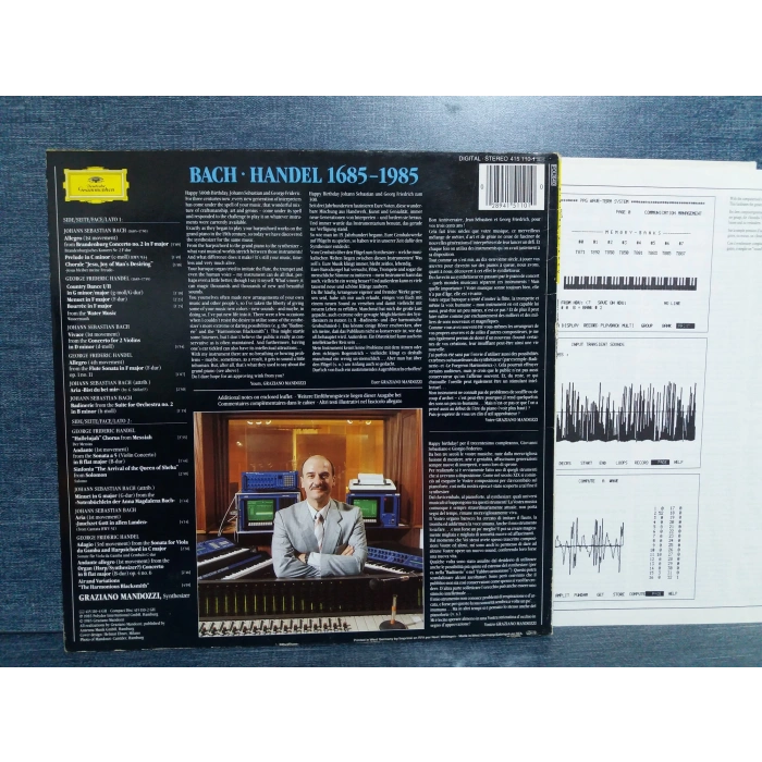 BACH HANDEL 300 MANDOZZI MUSIC LP