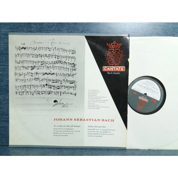 BACH KANTATE  BWV 65 - BWV 46  MUSIC LP