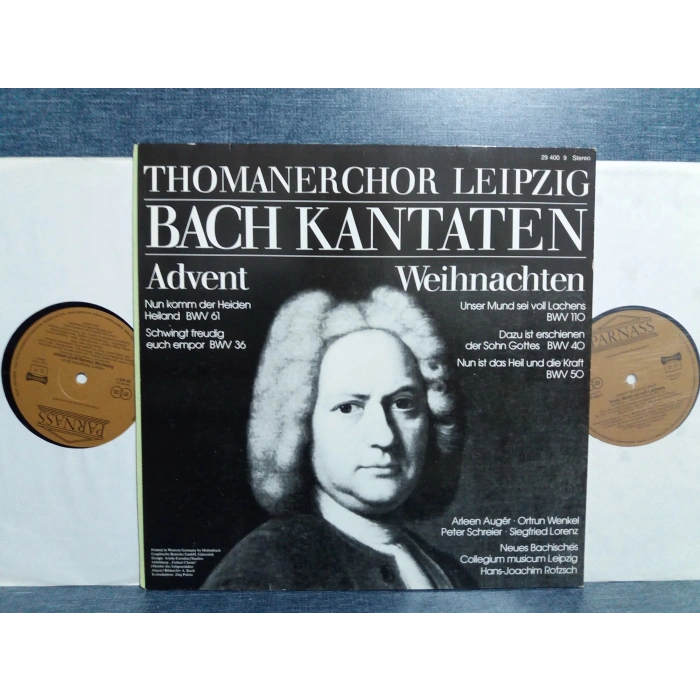 BACH KANTATEN ADVENT WEIHNACHTEN 2 LP