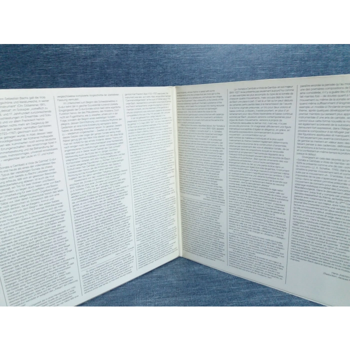 BACH LES SONATES POUR VIOLA BWV 1027-28-29 LP