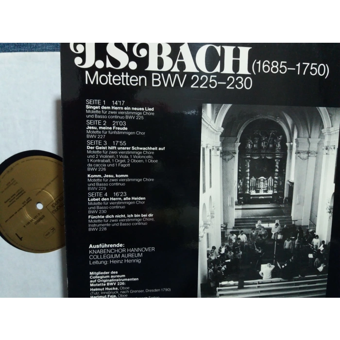 BACH MOTETTEN BWV 225-230 MUSIC 2 LP