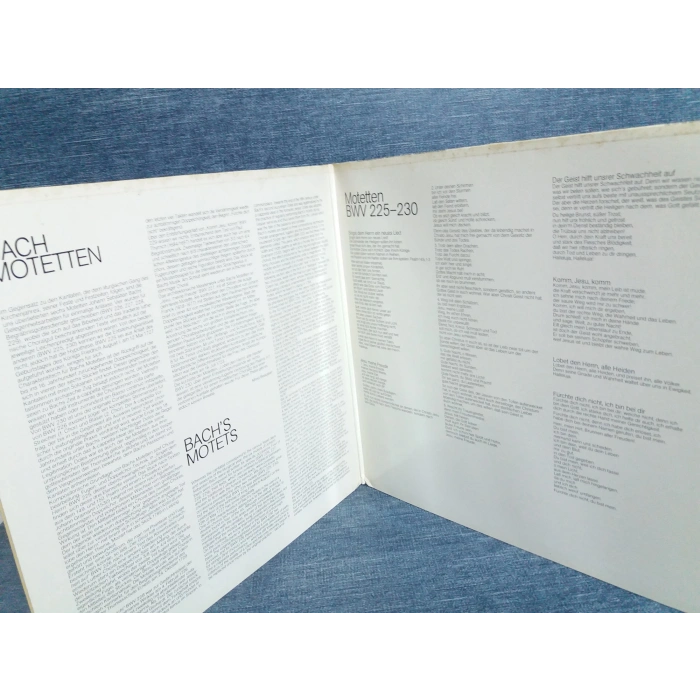 BACH MOTETTEN BWV 225-230 MUSIC 2 LP