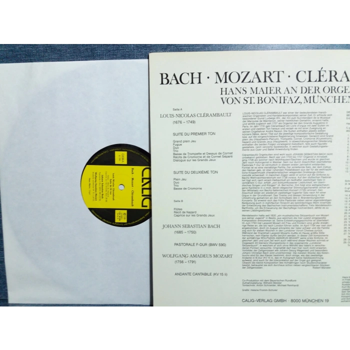 BACH MOZART CLERAMBAULT HANS MAIER