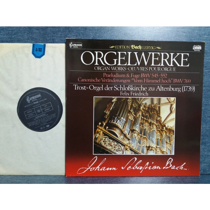 BACH ORGAN WORKS BWV 545-552  LP