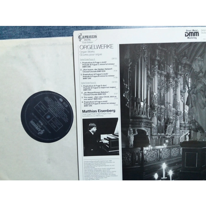 BACH ORGAN WORKS MATTHIAS EISENBERG