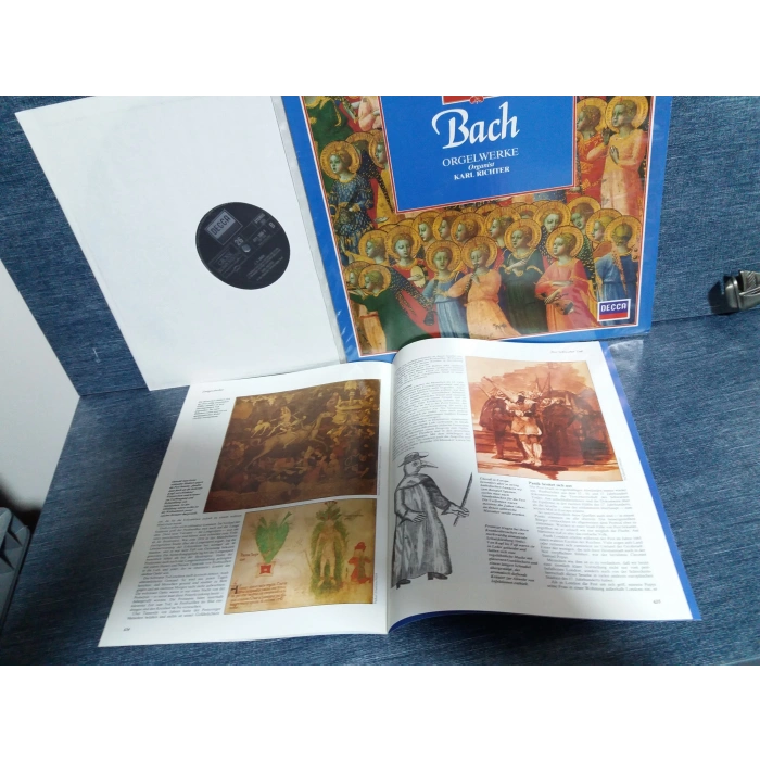 BACH ORGELWERKE KARL RICHTER TOCCATA FANTASIE FUGE LP