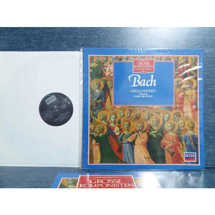 BACH ORGELWERKE KARL RICHTER TOCCATA FANTASIE FUGE LP