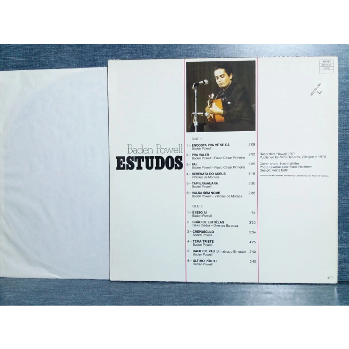 BADEN POWELL ESTUDOS MUSIC LP