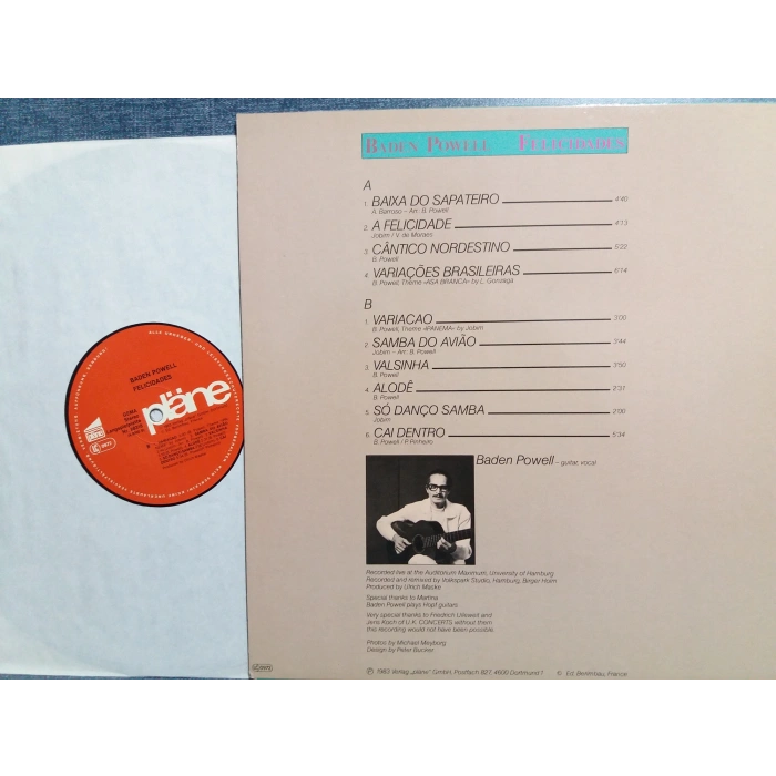 BADEN POWELL FELICIDADES MUSIC LP