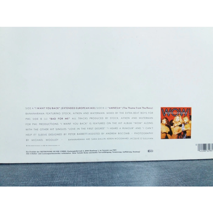 BANANARAMA I WANT YOU BACK MAXI LP