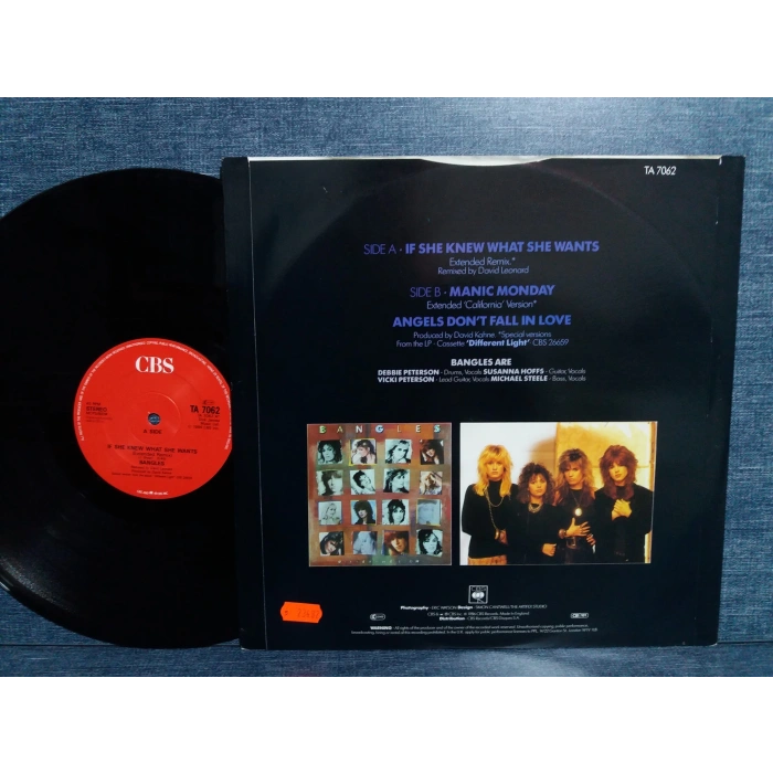 BANGLES IF SHE KNEW WHAT SHE WANTS MAXI LP