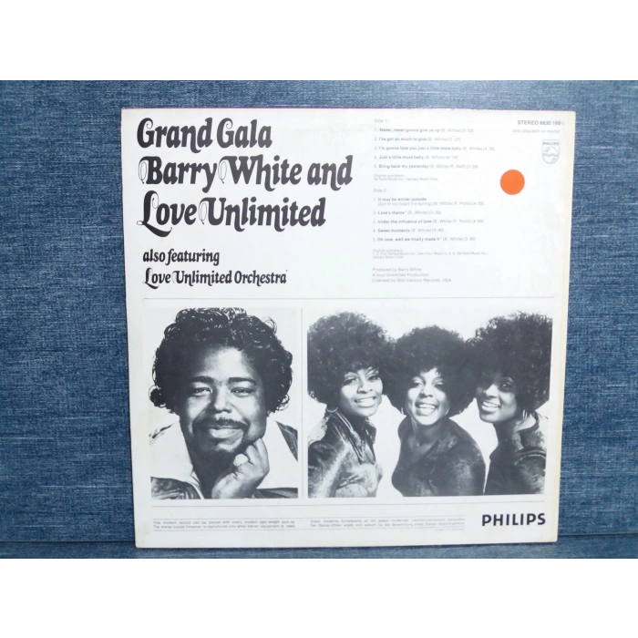 BARRY WHITE AND LOVE UNLIMITED MUSIC LP