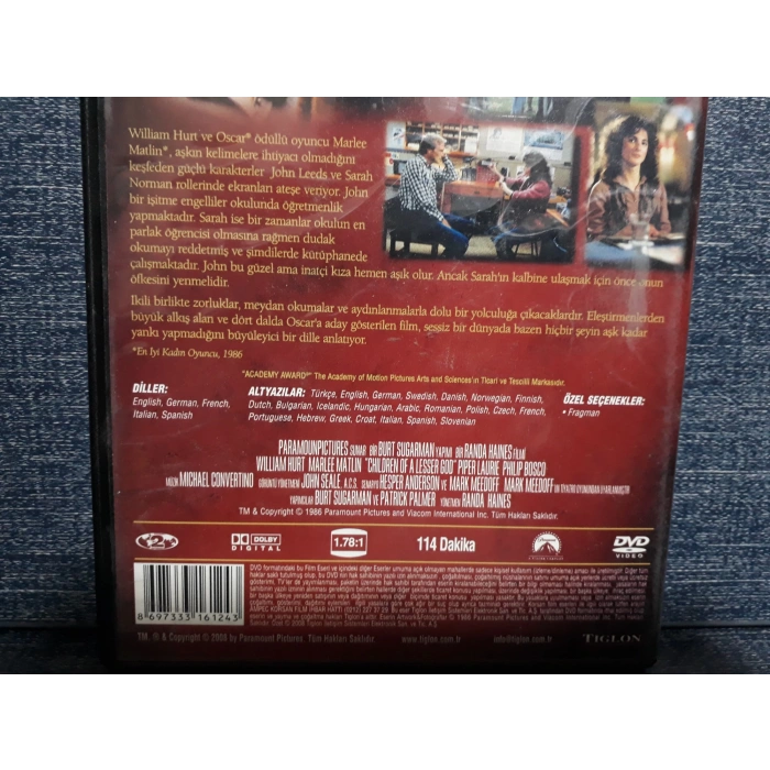 BAŞKA TANRININ ÇOCUKLARI DVD FİLM