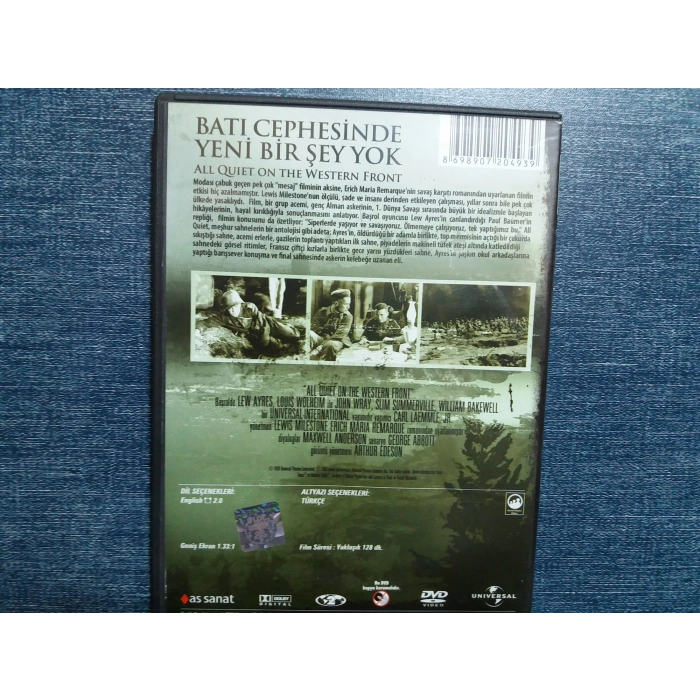 BATI CEPHESİNDE YENİ BİR ŞEY YOK DVD FİLM