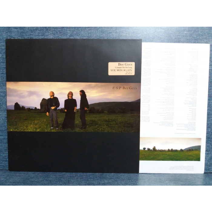 BEE GEES E.S.P YOU WIN AGAIN MUSIC LP