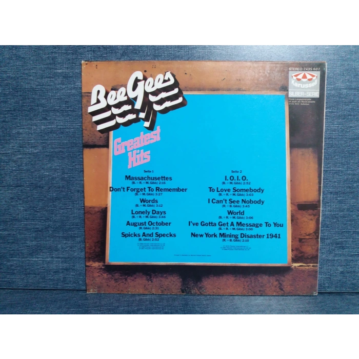 BEE GEES GREATEST HITS MUSIC LP