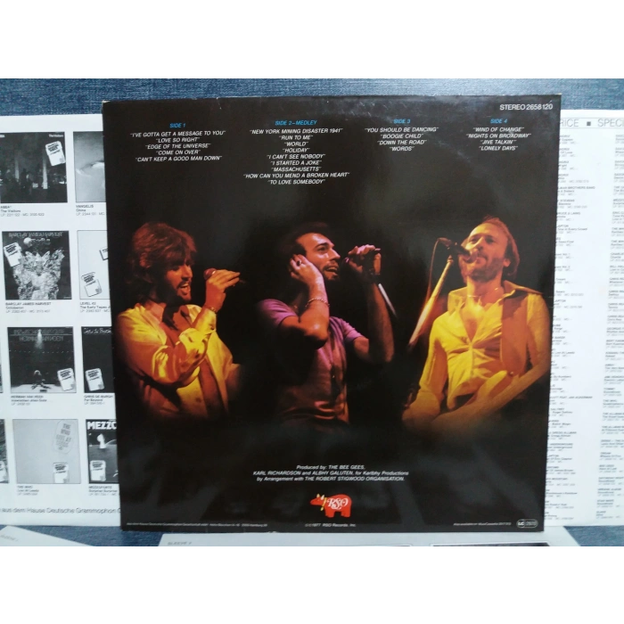 BEE GEES LIVE ALL TIME GREATEST 2 LP