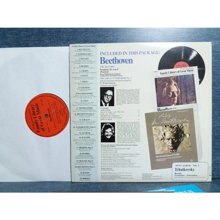 BEETHOVEN FAMILY LIBRARY OF GREAT MUSIC LP