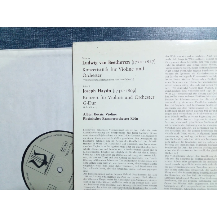 BEETHOVEN HAYDN ALBERT KOCSIS VIOLIN KONZERT