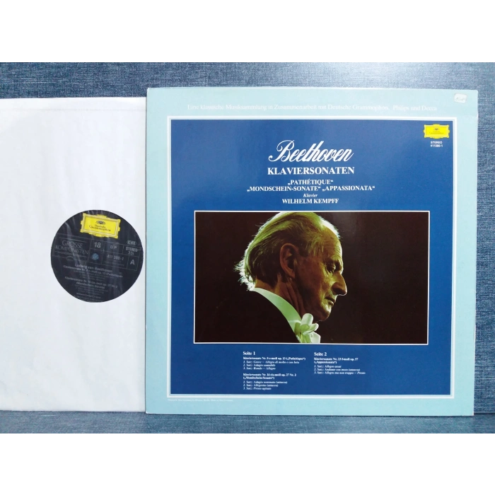 BEETHOVEN KLAVIERSONATE WILHELM KEMPFF MUSIC LP