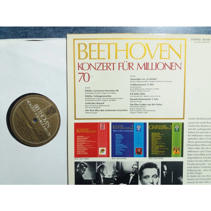 BEETHOVEN KONZERT FUR MILLIONEN LP