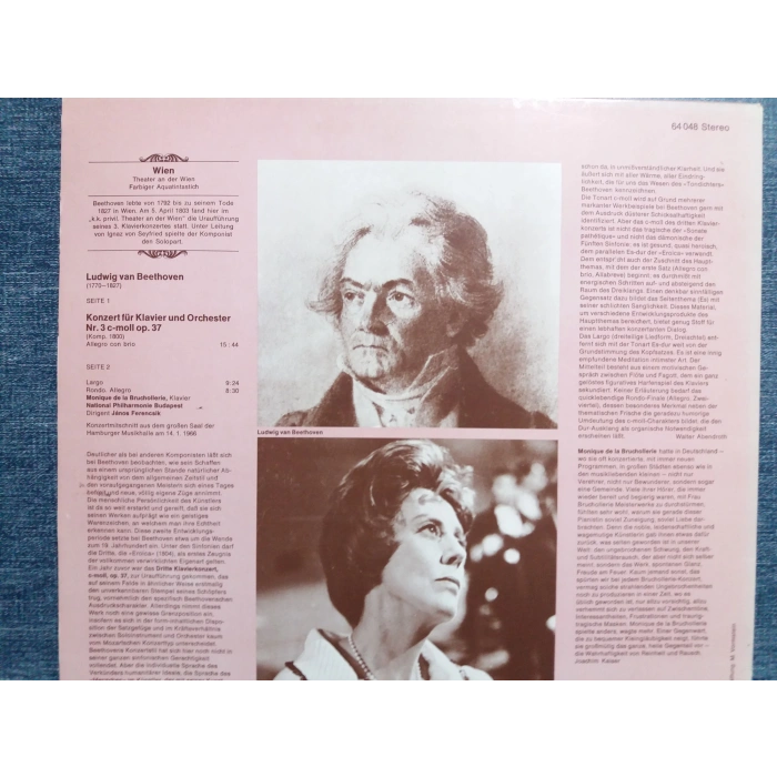 BEETHOVEN PIANO Nr.3 JANOS FERENCSIK MUSIC LP
