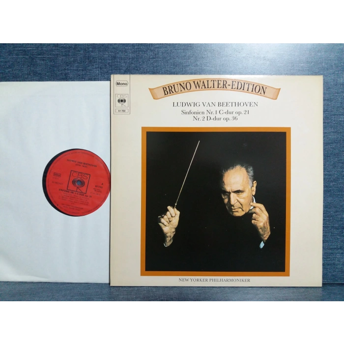 BEETHOVEN SINFONIEN Nr.1 Nr.2 BRUNO WALTER LP