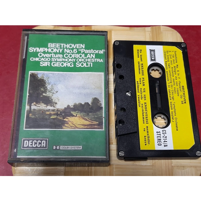 BEETHOVEN SYMPHONY NO.6 PASTORAL MÜZİK KASET