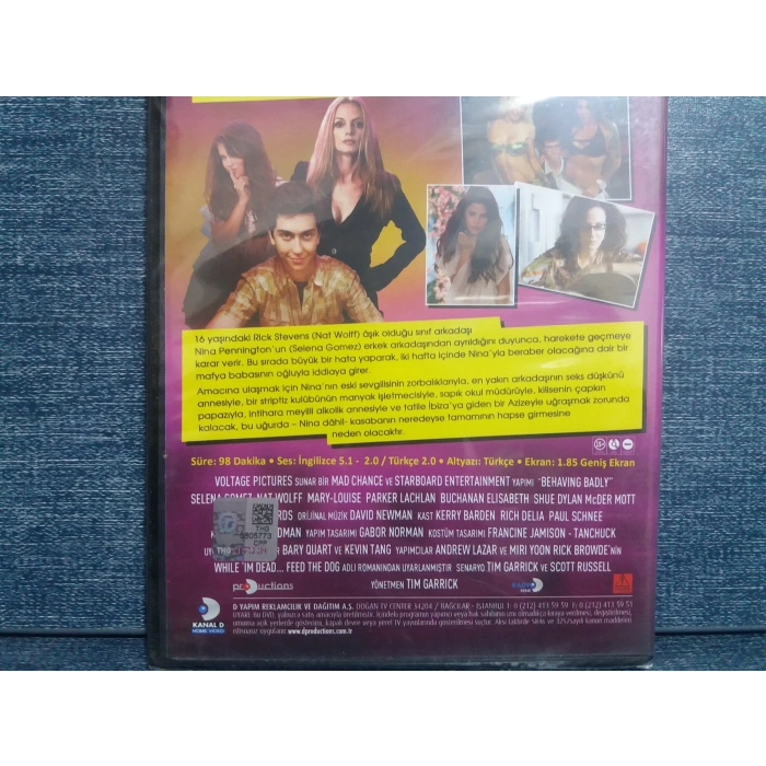 BEHAVING BADLY SELENA GOMEZ DVD FİLM (SIFIR)
