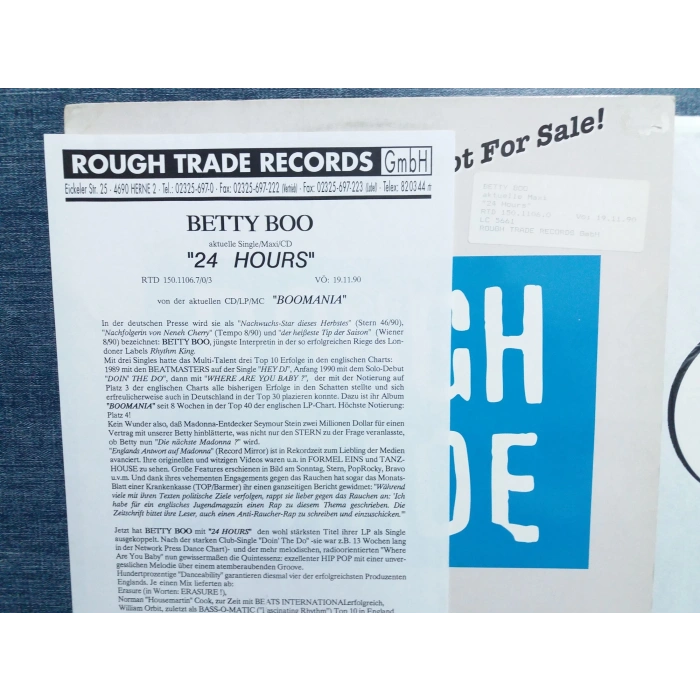 BETTY BOO BOOMANIA ROUGH TRAGE PROMOTION COPY