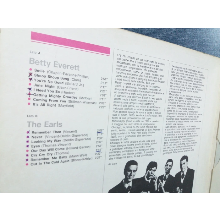 BETTY EVERET THE EARLS MUSIC LP