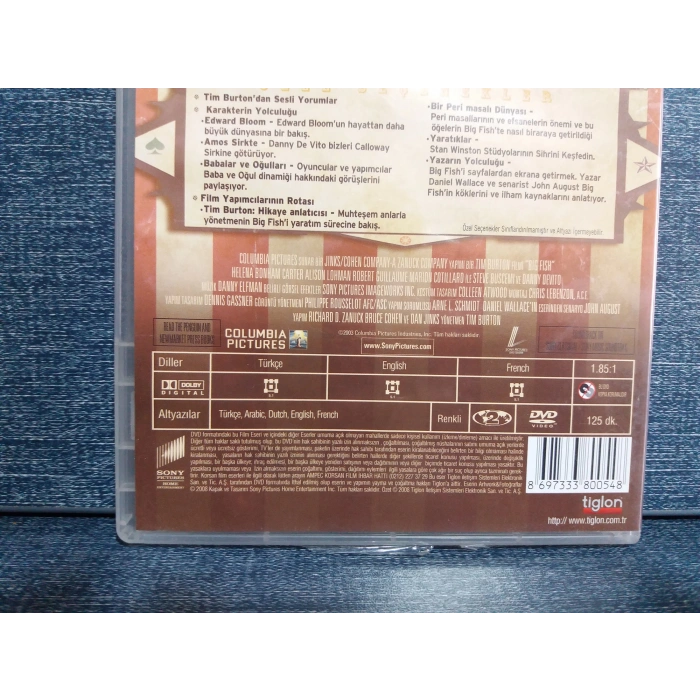 BIG FISH GÜYÜK BALIK DVD FİLM