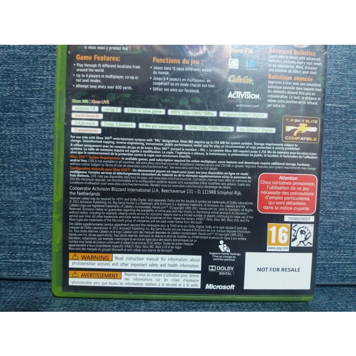 BIG GAME HUNTER XBOX 360 OYUN