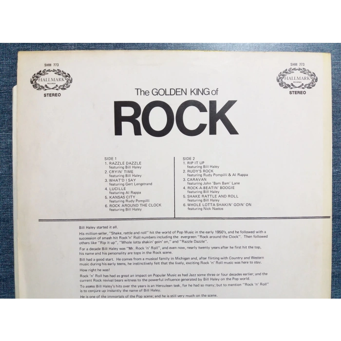 BILL HALEY GOLDEN KING OF MUSIC LP