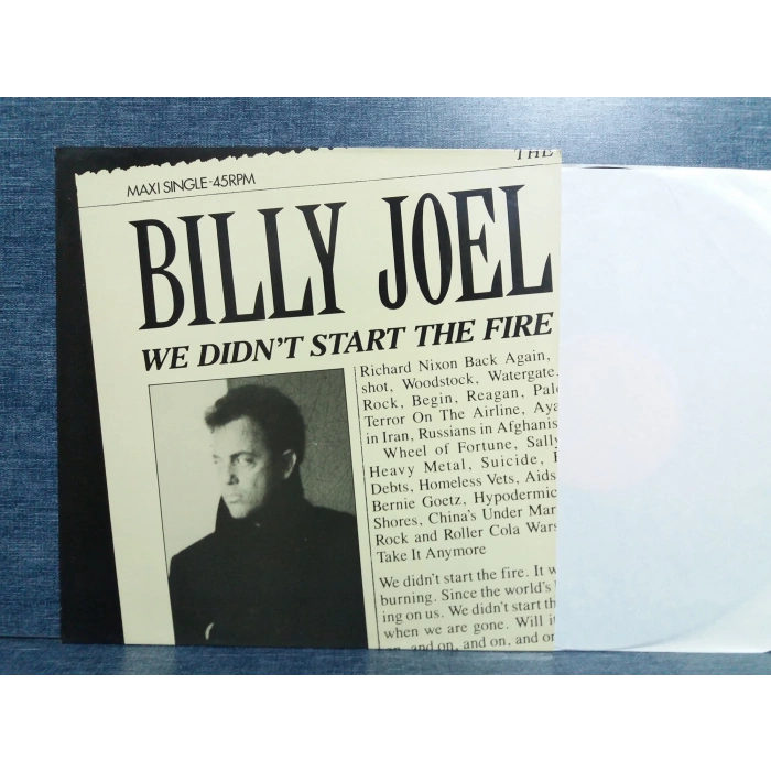 BILLY JOEL WE DIDNT START THE FIRE MAXI LP