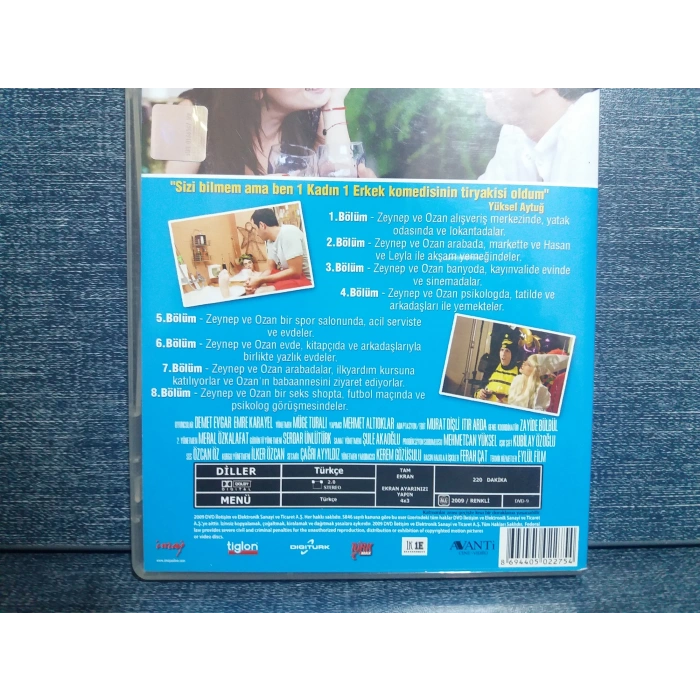 BİR KADIN BİR ERKEK DVD FİLM