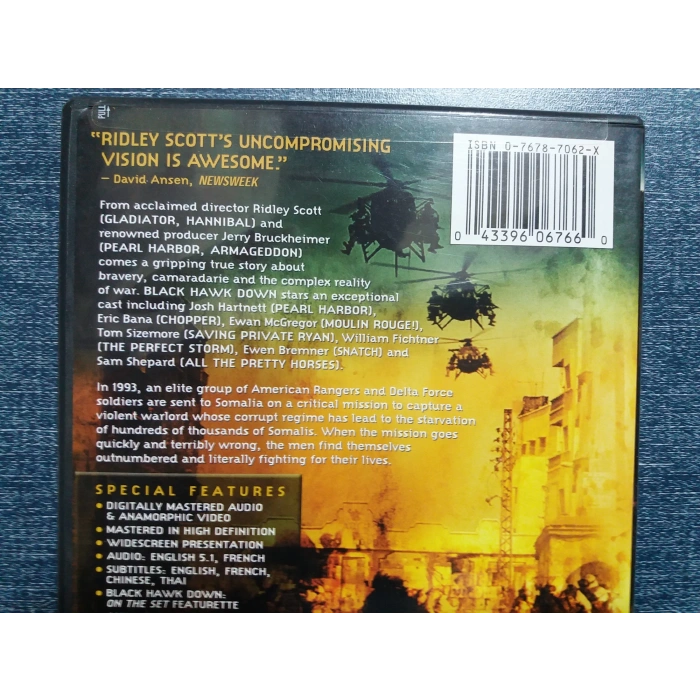 BLACK HAWK DOWN DVD FİLM (İNGİLİZCE)