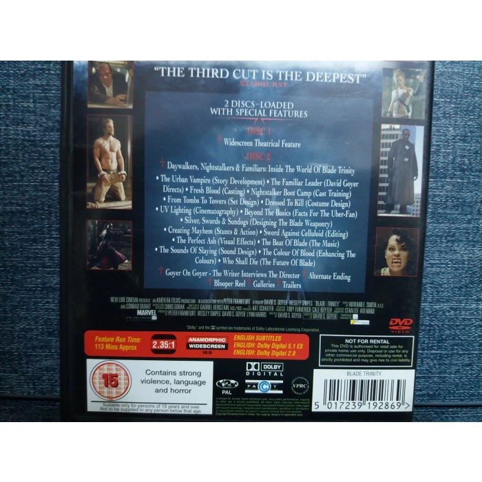 BLADE TRINITY DVD FİLM  (İngilizce - 2 Disk )