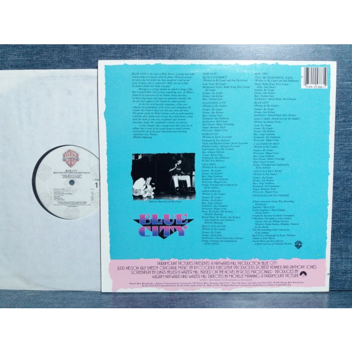 BLUE CITY BY RY COODER SOUNDTRACK MUSIC LP