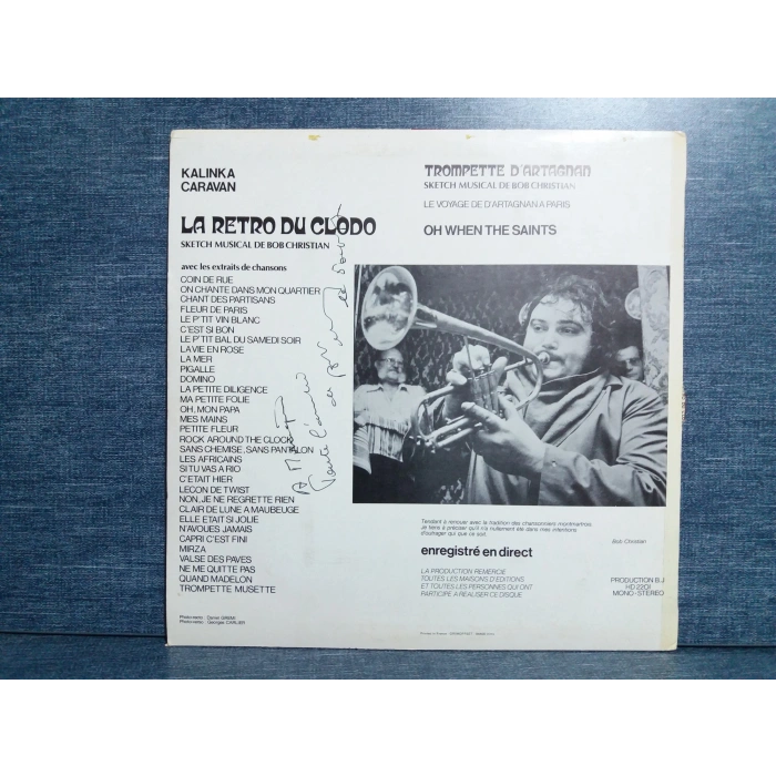BOB CHRISTIAN LA RETRO DU CLODO MUSIC LP